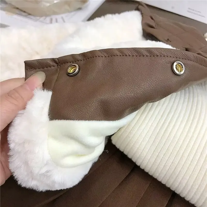 Coats Winter New Girls Children Clothing Versatile Furs Cotton Fashion Outerwea Warm