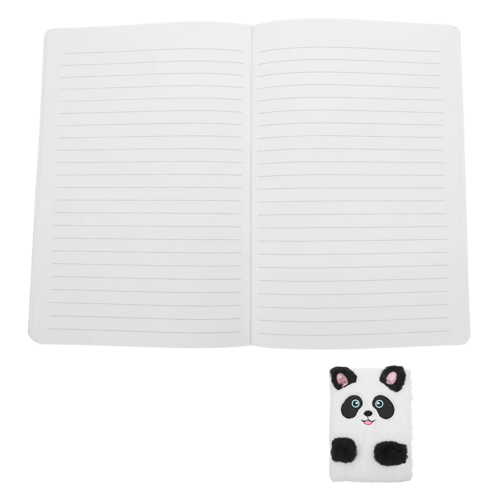 

Plush Notebook Pocketbook Pencil Case Writing Pad Girls Students Supplies Cartoon