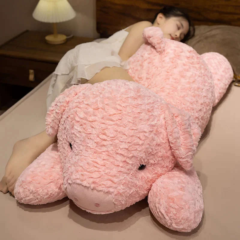 

Cartoon Pink Piggy Plush Toys Big Size Lying Piggy Doll Soft Soothing Sleeping Throw Pillow Kawaii Bedroom Decor Girls Gift
