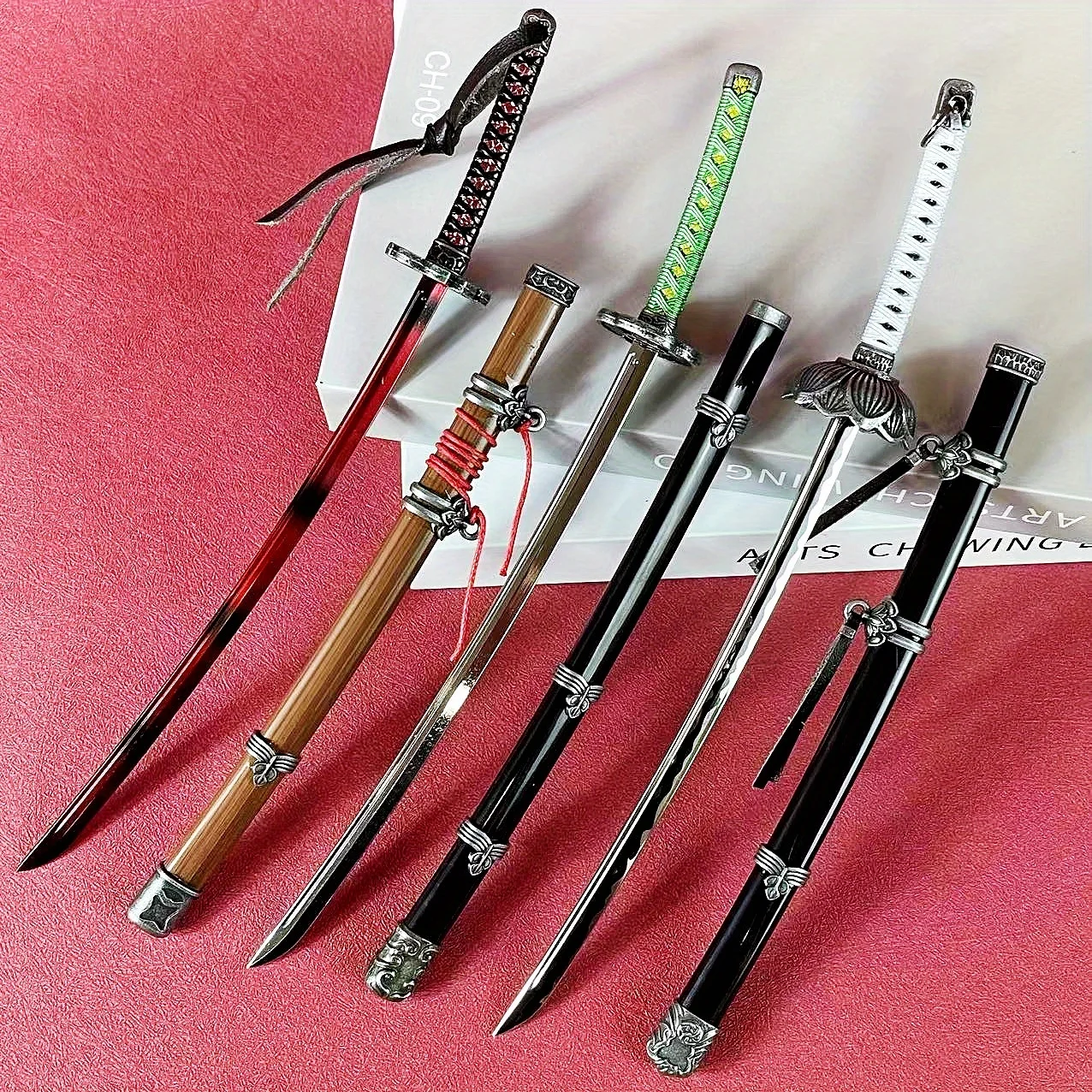 10inch Metal Sekiro Wolf Katana Anime Sekiro Damascus Sword Steel Ninja Knife Blade Real Size Japanese Katana Samurai Sabre Toy