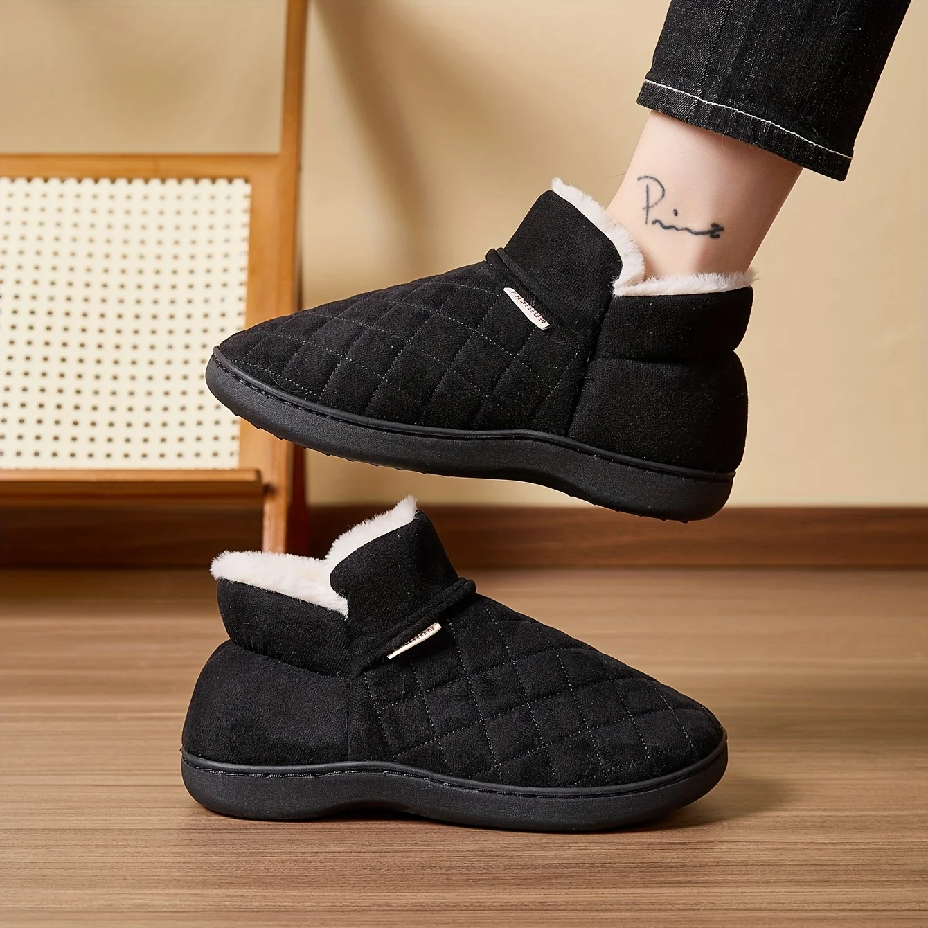 Unisex Winter Cotton Slippers - Sewing Fleece recension och pris