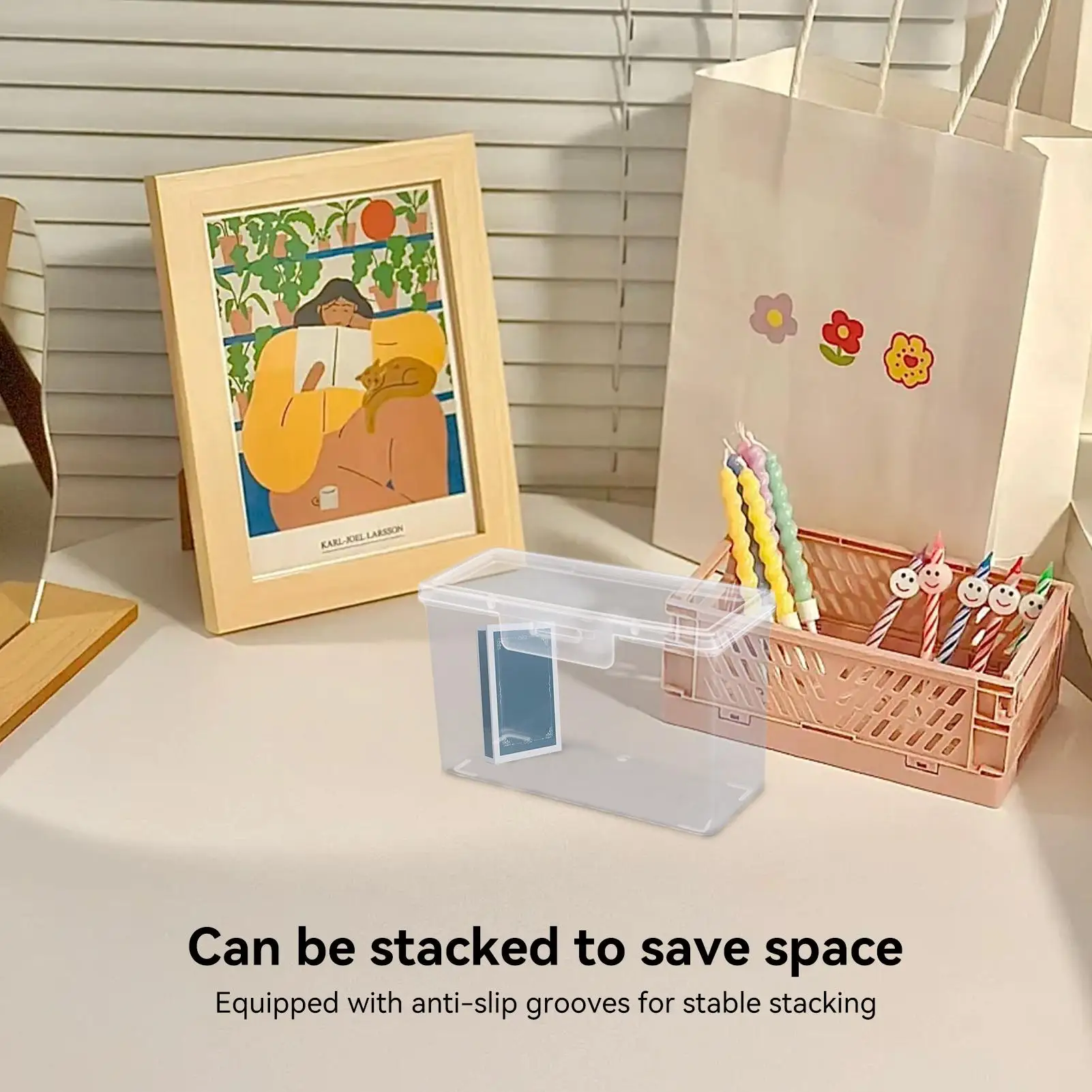 

Plastic Clear Storage Box Storage Box Multipurpose For Game Card Rectangular Business Card Credit Card Business Card Holder