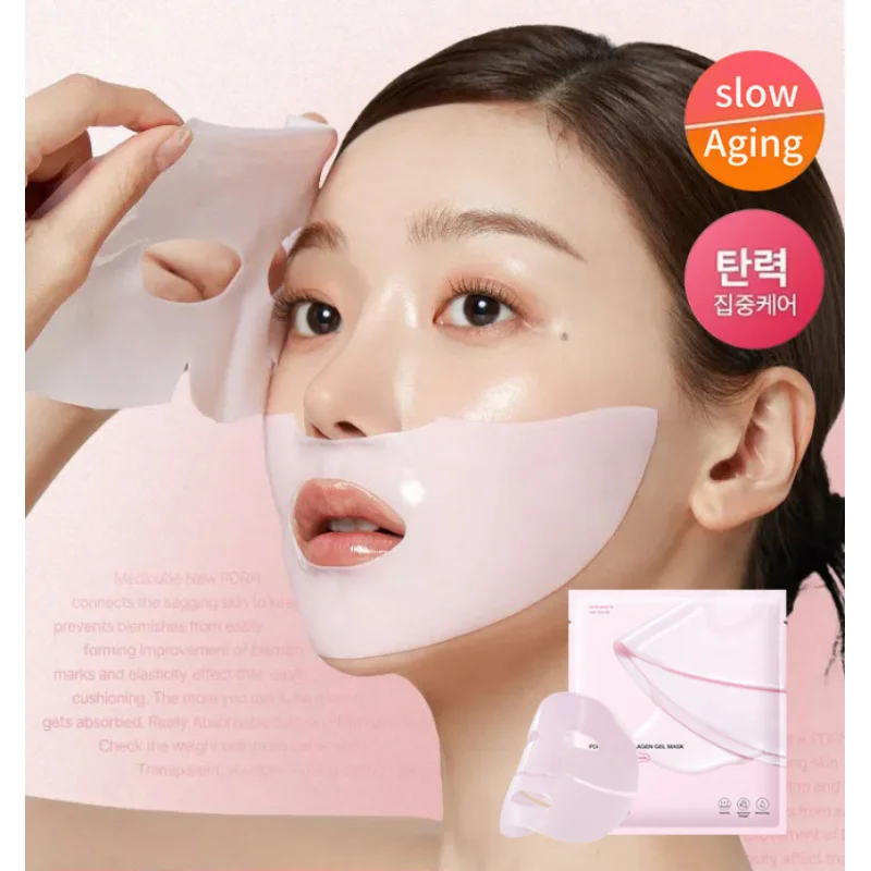 Pink Collagen Jelly Split Mask For Hydrating Firming And Skin Brightening Moisturizing Gel Sheet Mask
