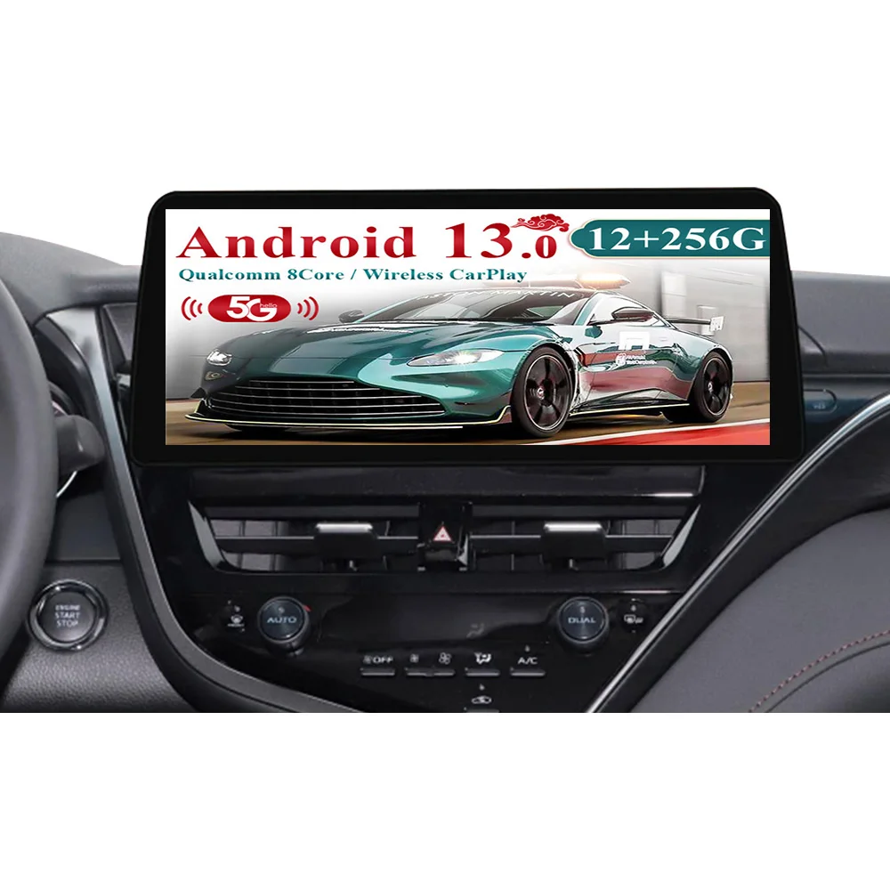 

12,3-дюймовый HD Android стерео для Toyota Camry 2021+ сенсорный экран GPS навигация автомобильный мультимедийный видеоплеер радио авто Carplay