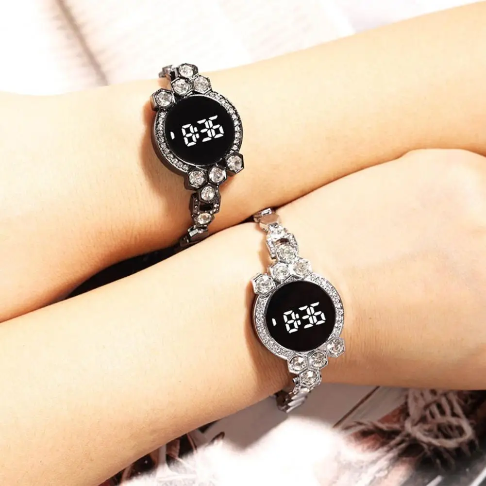 Electronic Watch Women Bracelet Wrist Watch Fashion Digital Watch Chain Couple Jewelry Gift Birthday Gift