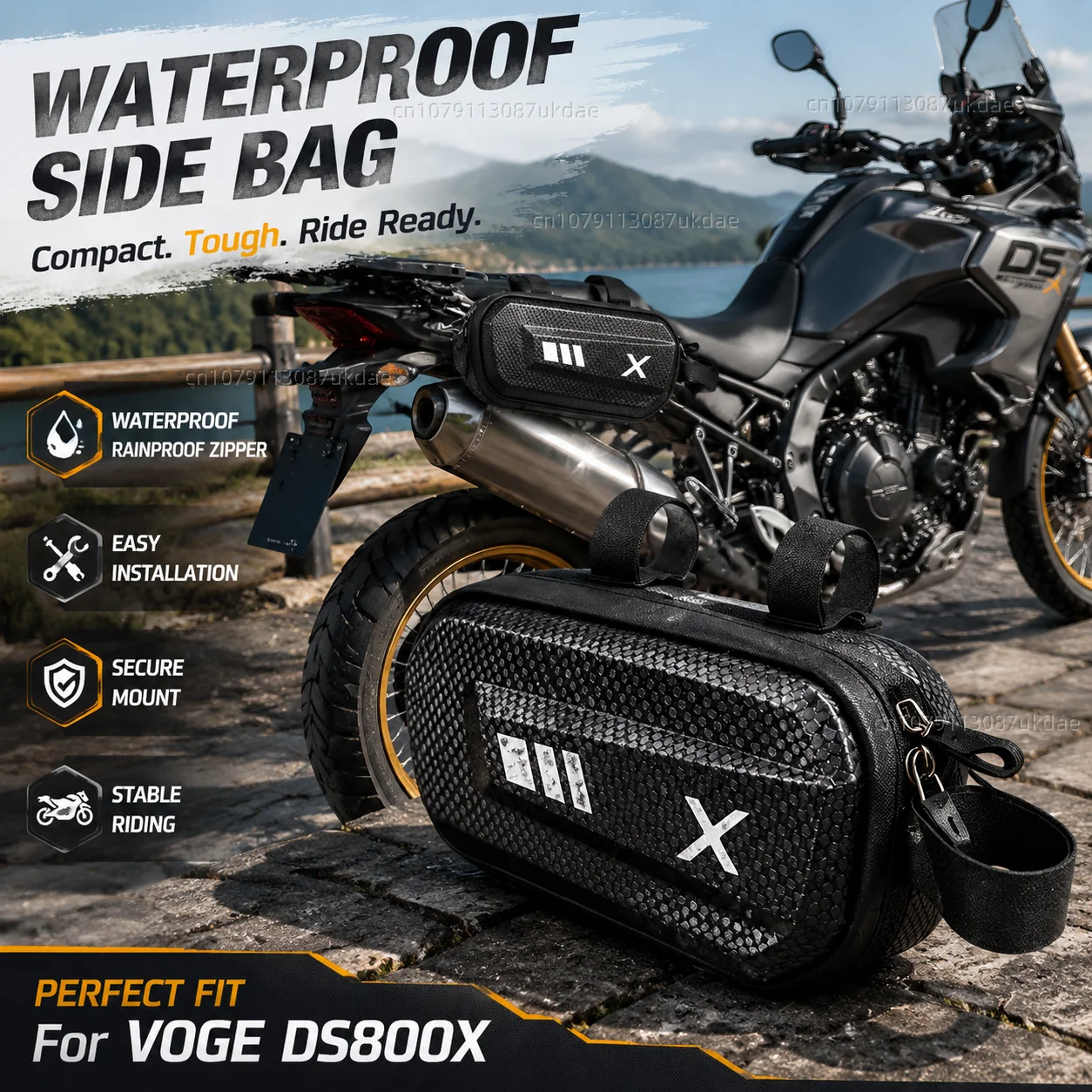 

Motorcycle Side Bag Personalized Logo Waterproof Hard Shell Saddlebag For For VOGE DS800X DS 800 DS DSX800 DS 800X Rally 2025
