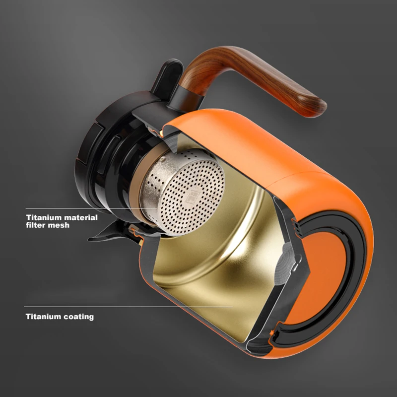 

Самадоё-1500 мл титановый внутренний изолированный чайник, чайник с титановым фильтром, сверхпрочная изоляция