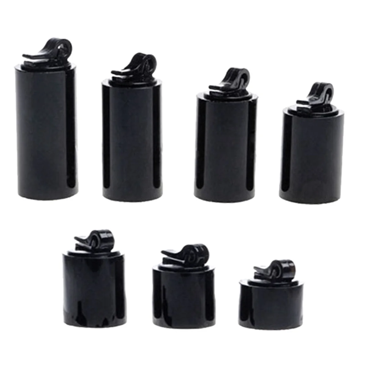 

A96Q-7Pcs Different Height Round Finger Ring Jewelry Display Stand Holder Photography Props Showcase Organizer Rack B