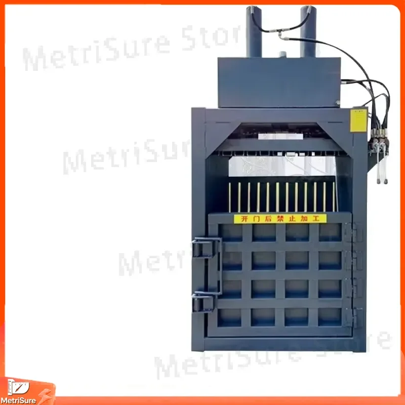Hydraulic Vertical Baler for Waste Paper Plastic Bottles Woven Bags Aluminum Cans Paint Buckets Recycling Compactor