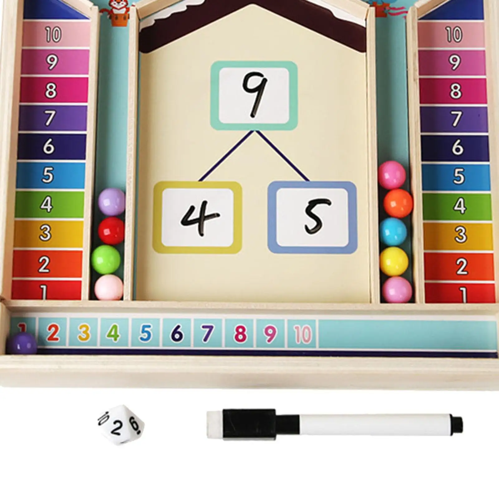 Kid Math Learning Toys Educatief houten bord voor kinderen kleuters