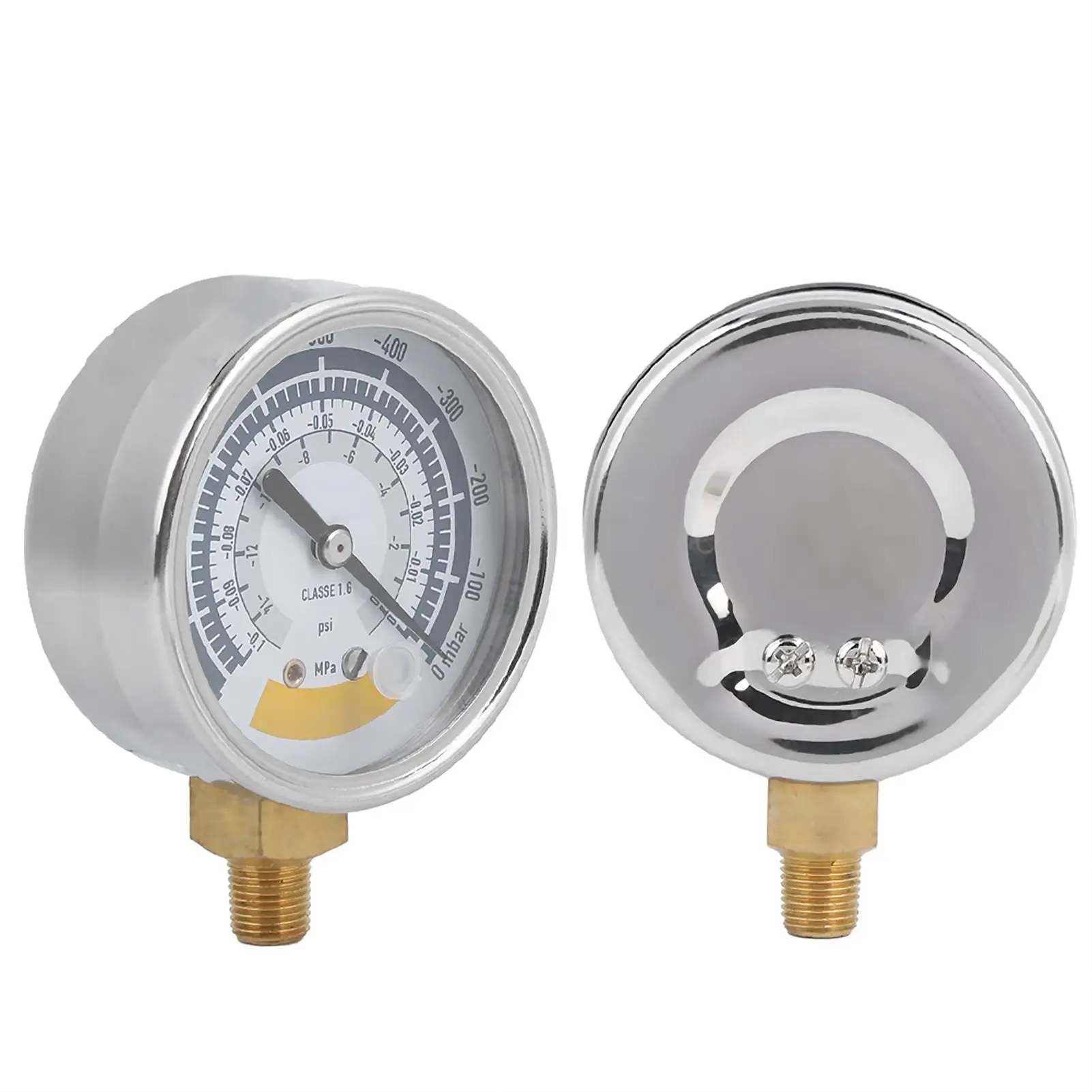 Pressure Gauge for Vacuum Pump, Air Measurement Tool, 0 a 14 PSI, NPT, 1/8 Connector