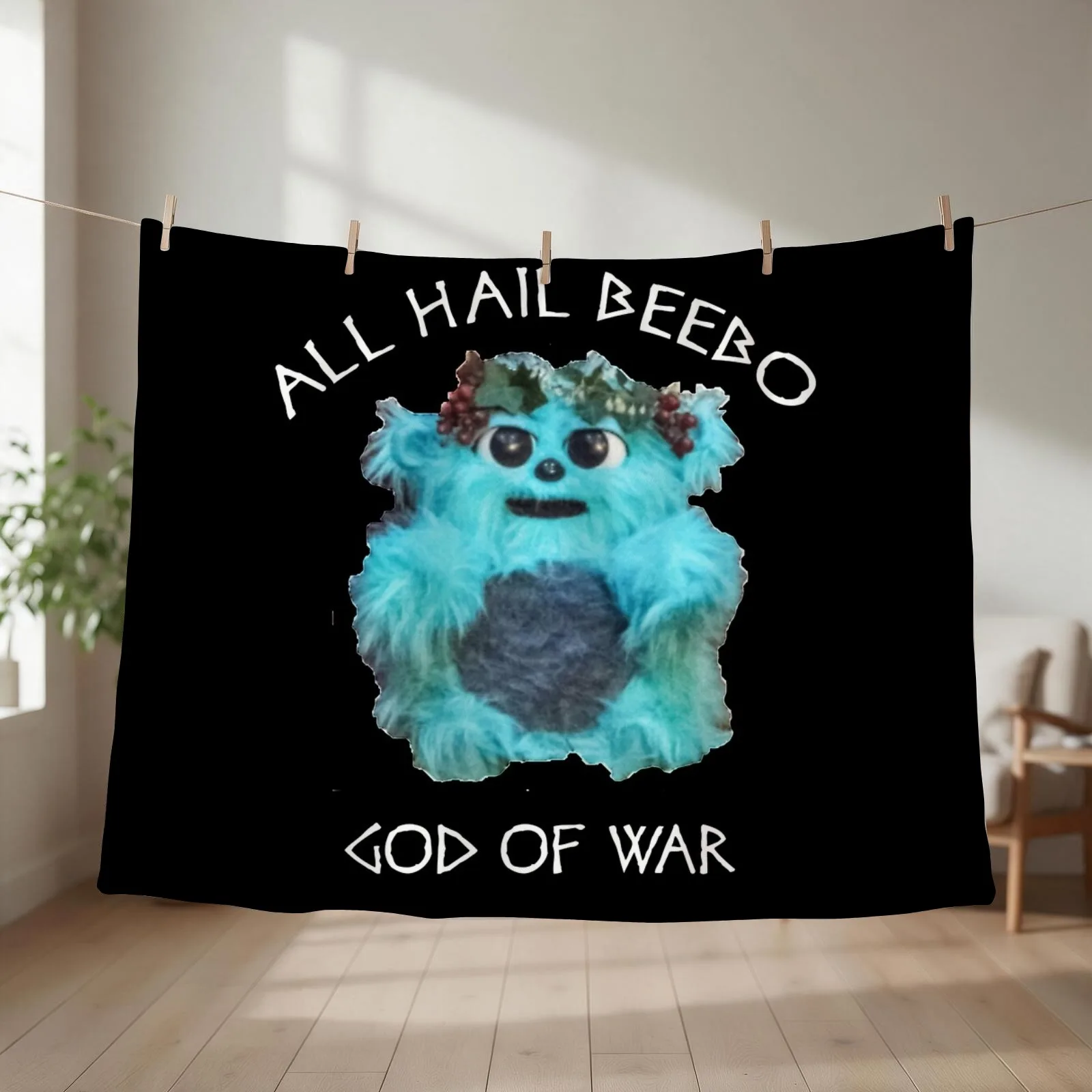 All Hail Beebo Throw Blanket couch cozy soft plush fuzzy picnic outdoor blanket