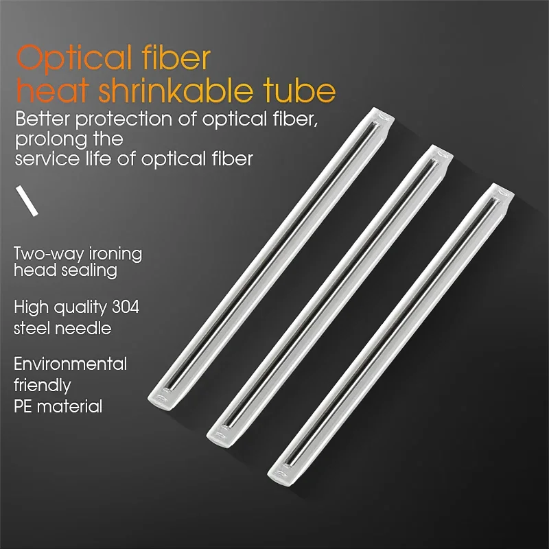 Fiber Optic Splice Sleeves, Fiber Optic Fusion Protection, Heat Shrink Tube, Hot Melt Tube, 40mm, 45mm, 60mm, 1000Pcs Lot