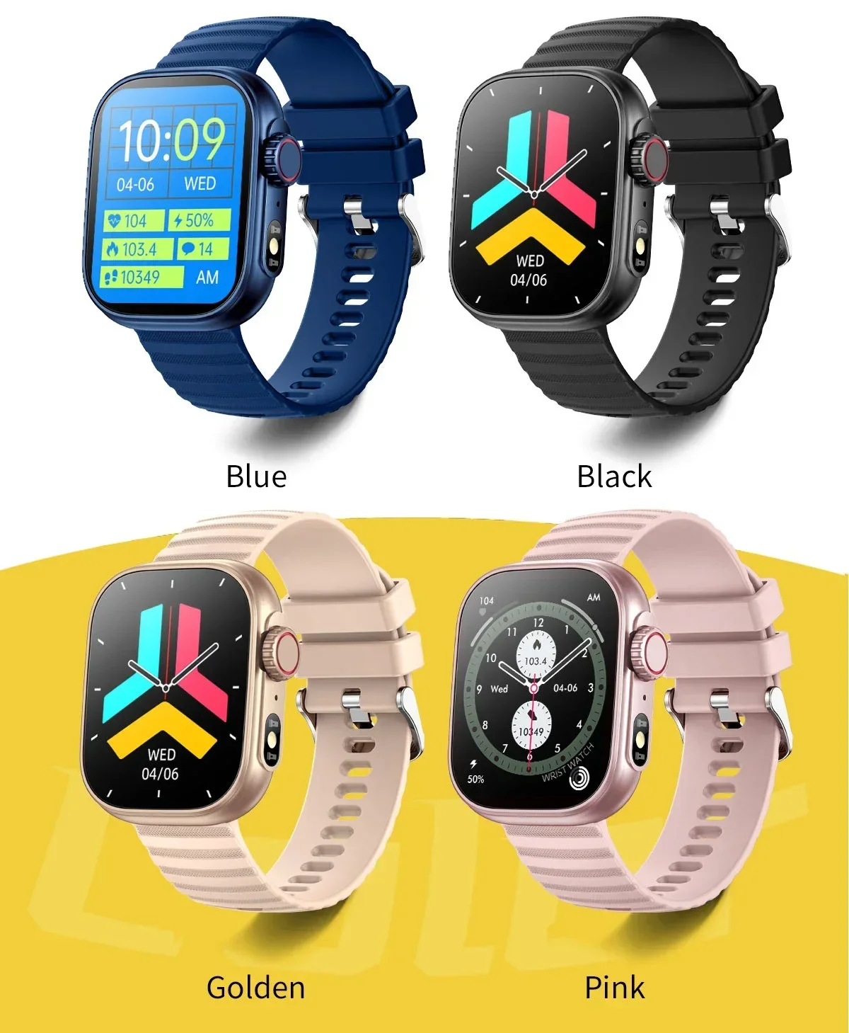 Xiaomi-Call Smart Watch para mulheres, Smartwatch de discagem personalizada, impermeável, temperatura corporal, toque total, relógio para Android, IOS