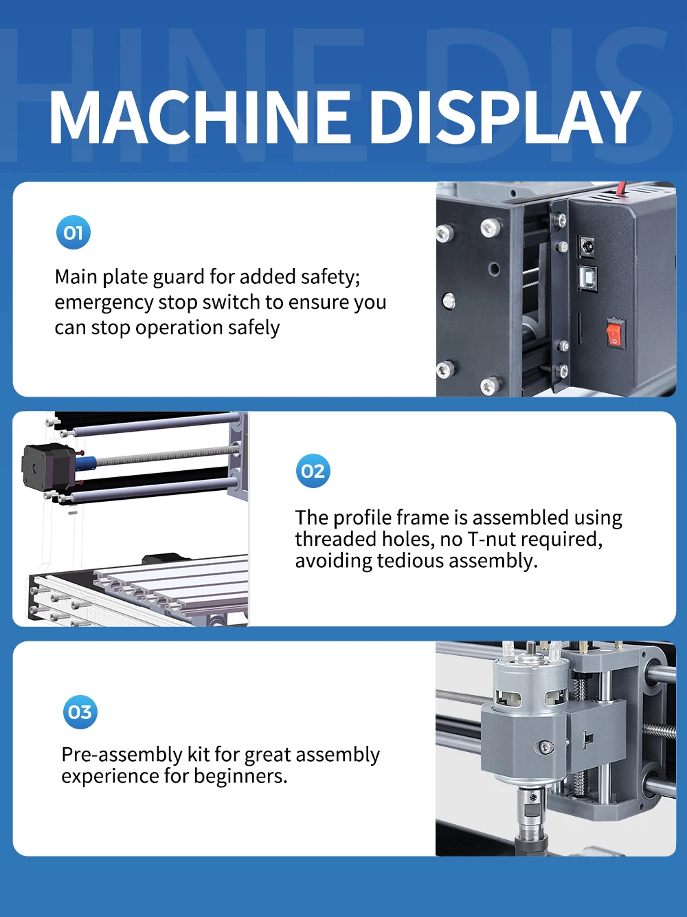 Imagem -03 - Twotrees 3018 Pro Cnc Máquina de Gravação a Laser Cnc Portátil Doméstico Faça Você Mesmo Ferramenta Metal Plástico Impressora 3d Acrílico Pvc Placa Madeira