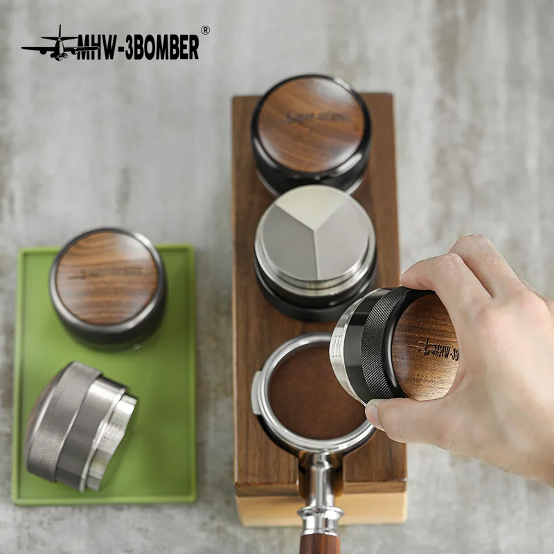 Hot Selling Now Bomber Infinity Powder Distributor, Coffee Powder Press, Adjustable Solid Wood Powder Hammer 51/58mm