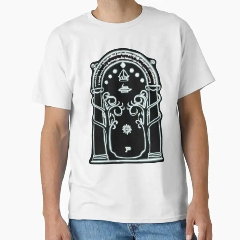 

DurinÔøΩs Gate to Moria Glow Classic T Shirt Made in US AUS Size S 2XL