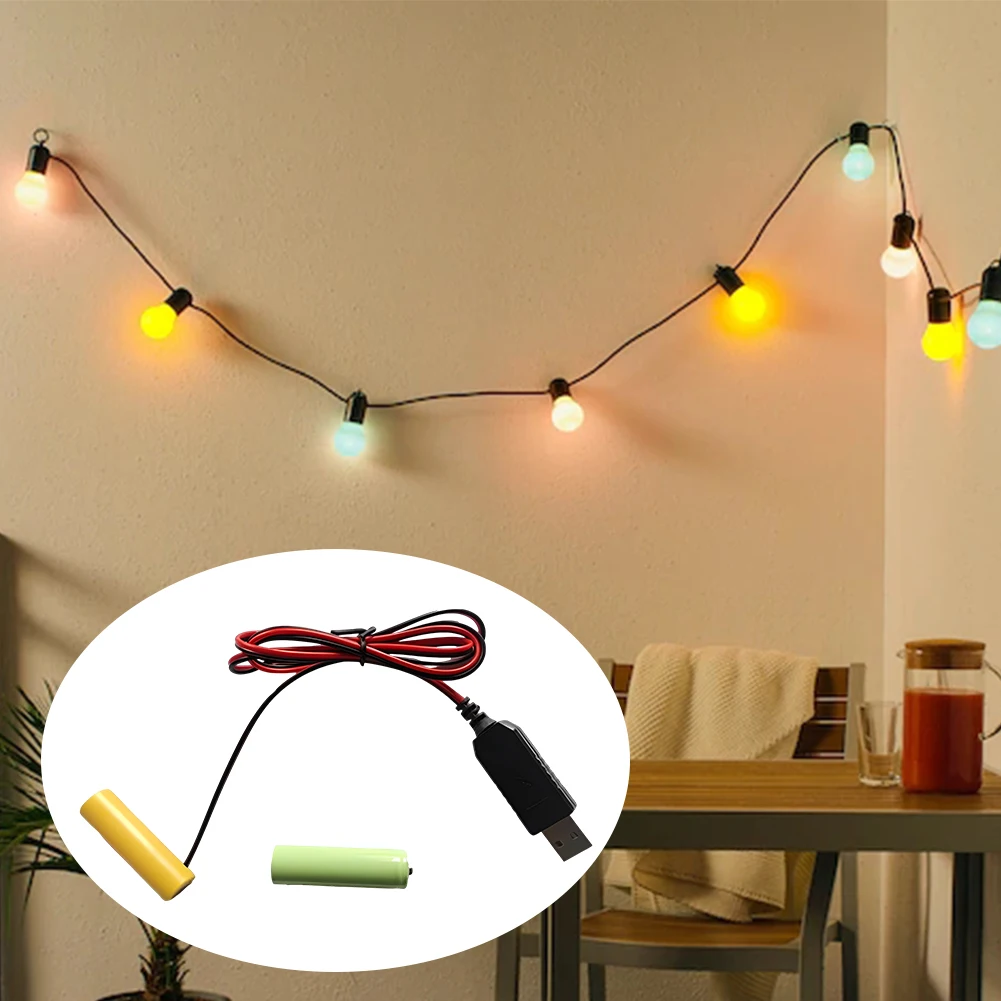 USB 5 فولت إلى 3 فولت USB كابل إمداد الطاقة AAA الدمية مزيلات البطارية كابل مزيلات الحبل لاستبدال عن بعد/الراديو/مصباح ليد #2