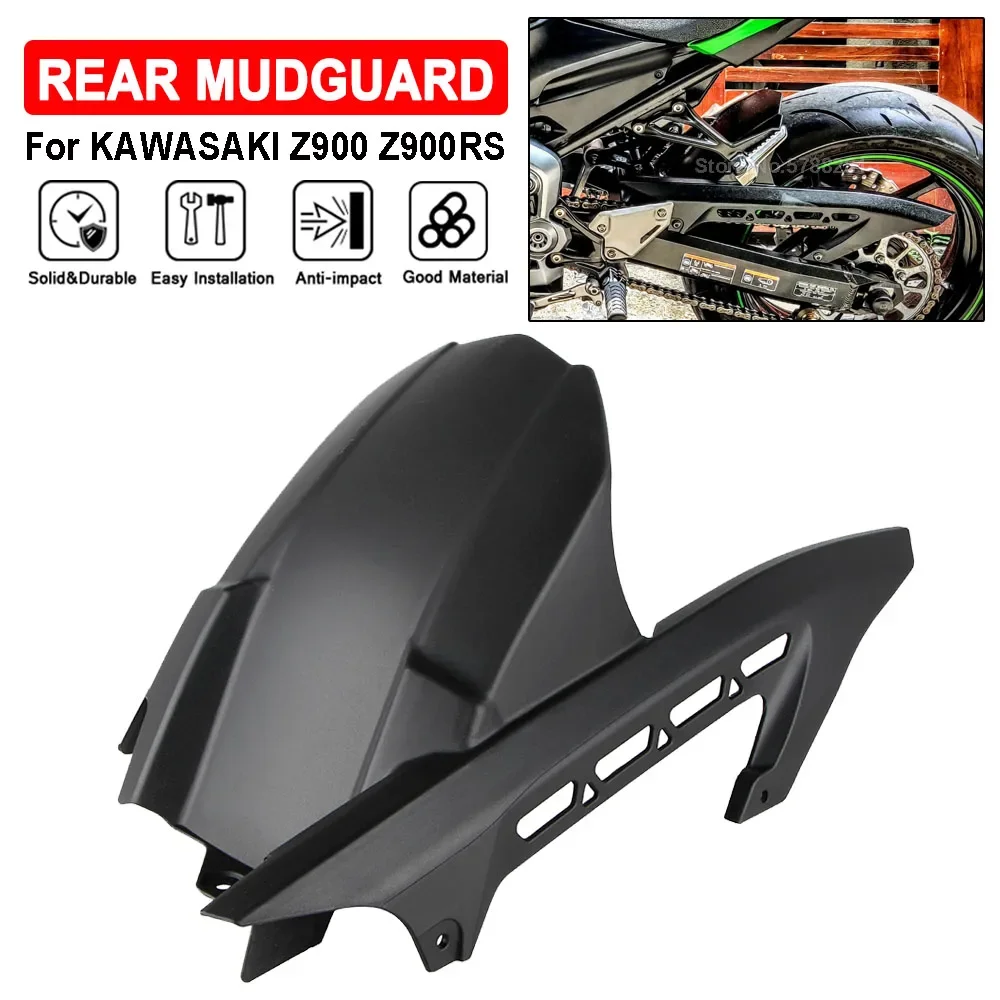 

Fender Mudguard For Kawasaki Z900 2017-2024 Z900RS 2018-2023 Unpainted Motorcycle Rear Tire Hugger flap Cover Mud Splash Guard
