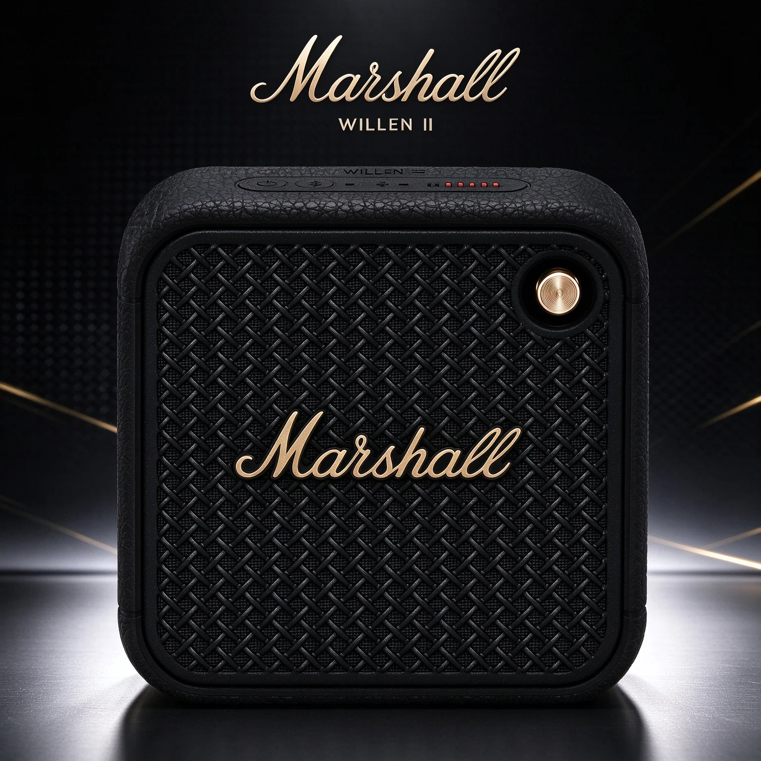 Marshall Willen II Small Outdoor Bluetooth Speaker, IP67 Waterproof, 17+ Hrs Playtime, Multipoint Pairing & Built-in Call Mic