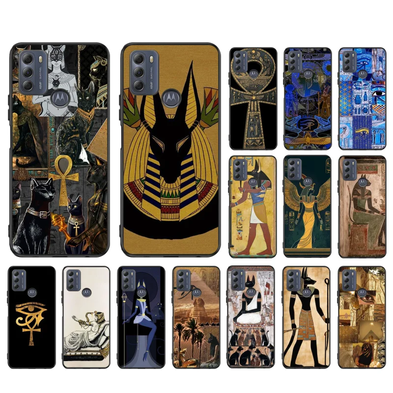 

Phone Case For Moto G86 G85 G75 G15 G05 G56 G72 G53 G54 G84 G60 G31 G32 G24 G 5G G Play Egypt Pharaoh Cat Anubis