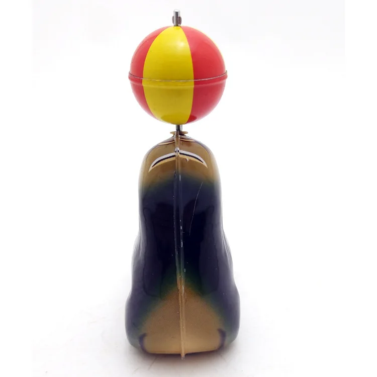 MS665 Giocoleria animale con palla di leone marino, collezione di artigianato retrò, oggetti di scena per negozi di abbigliamento, giocattoli di latta