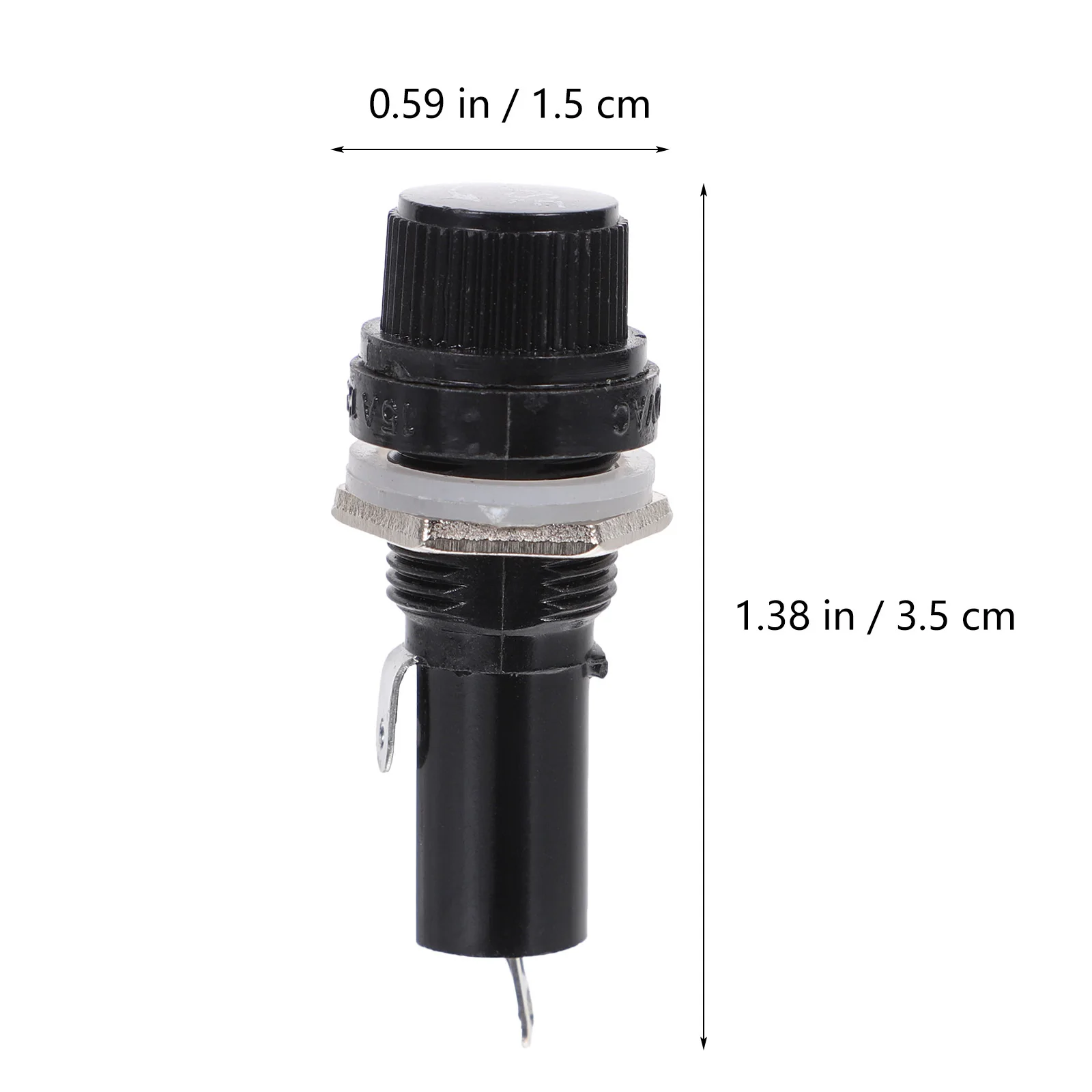 

16Pcs Fuse Holders 5x20mm 6x30mm Panel Mount Electronic Fuse Holder Socket Car Radio Auto Stereo Protection Fuel Socket