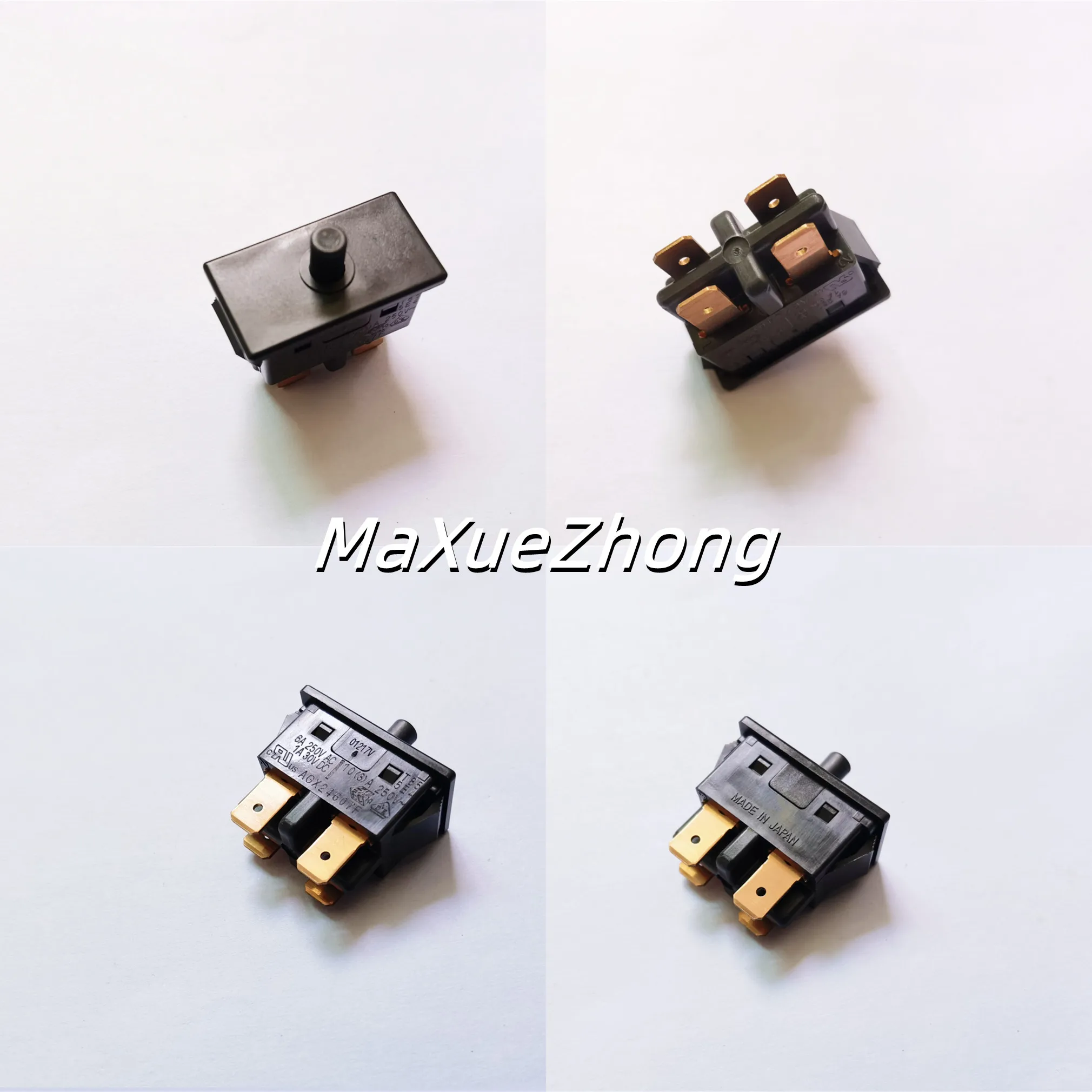 Original New 100% AGX24607F push button micro switch 4pin lockless reset self-bounce power switch