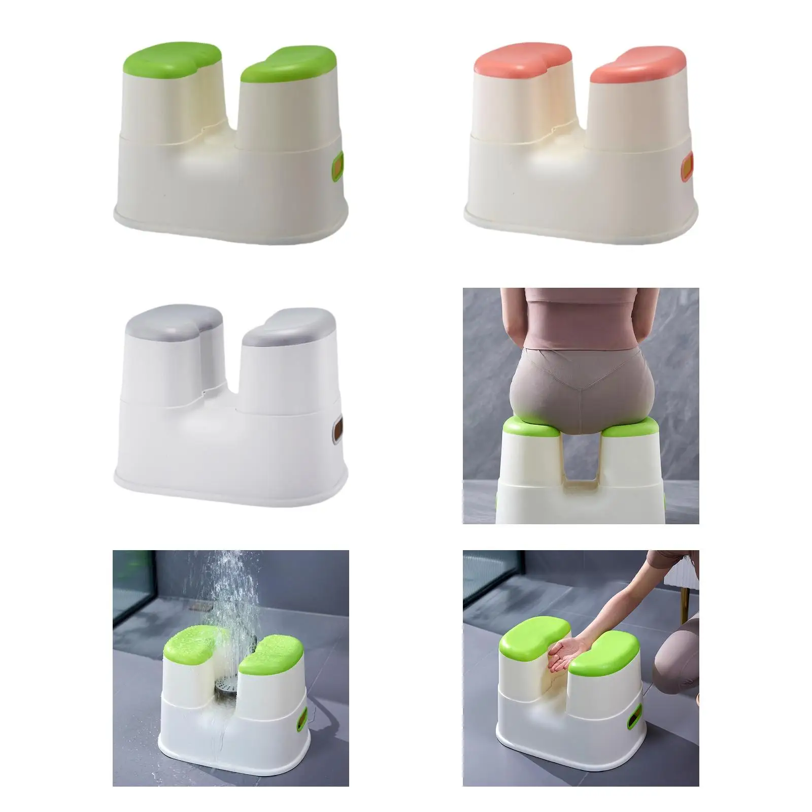 

Практичный стул для душа, табурет для ванны, портативный нескользящий табурет для ног, скамейка для ванной комнаты, безопасный инструмент для купания для дома, общежития, пожилых людей