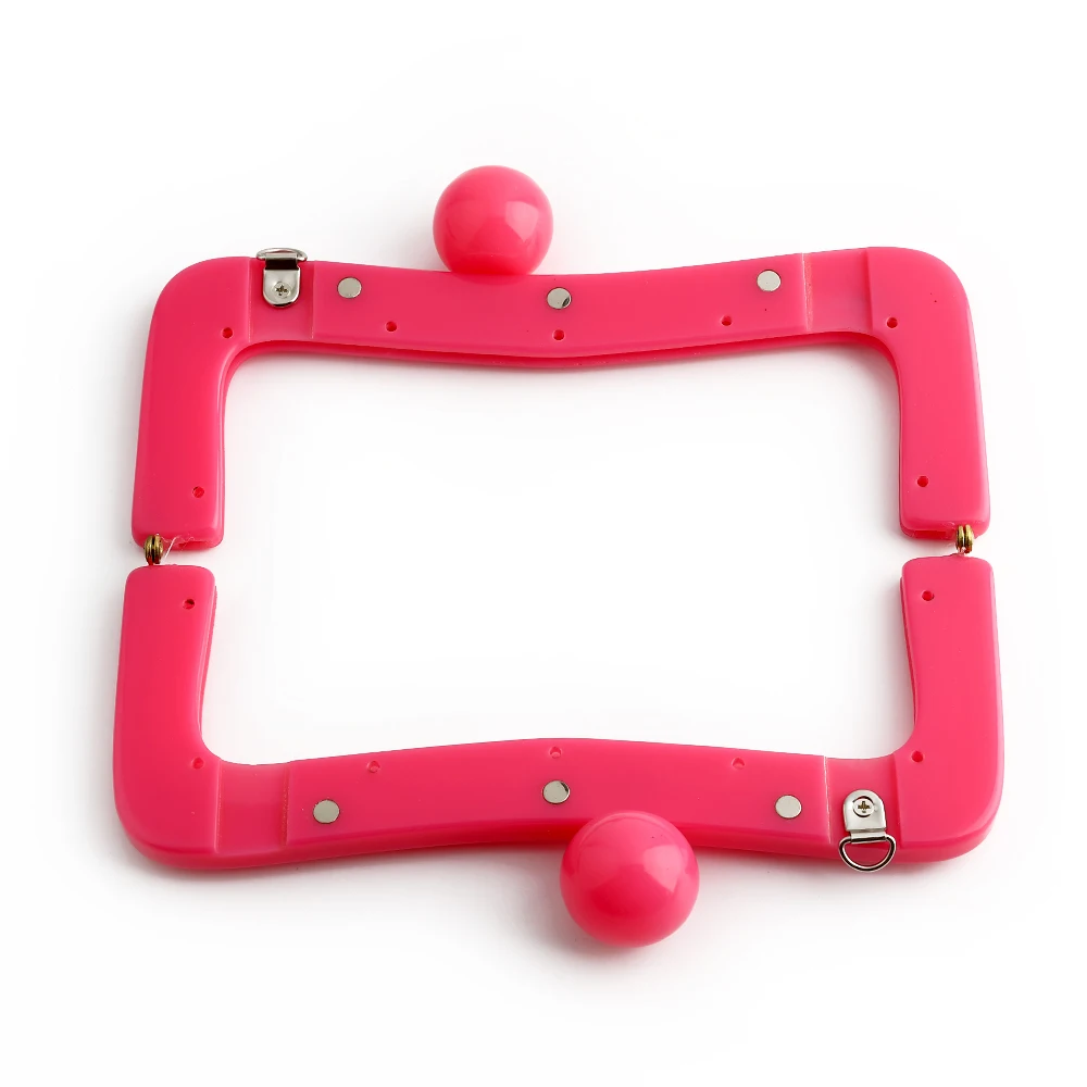 1/3/5PCS 20x7.5cm Pro Lady Handbag Purse Frame Evening Bags Handle For Shoulder Acrylic Ball Kiss Clasp Purse Frames Accessories