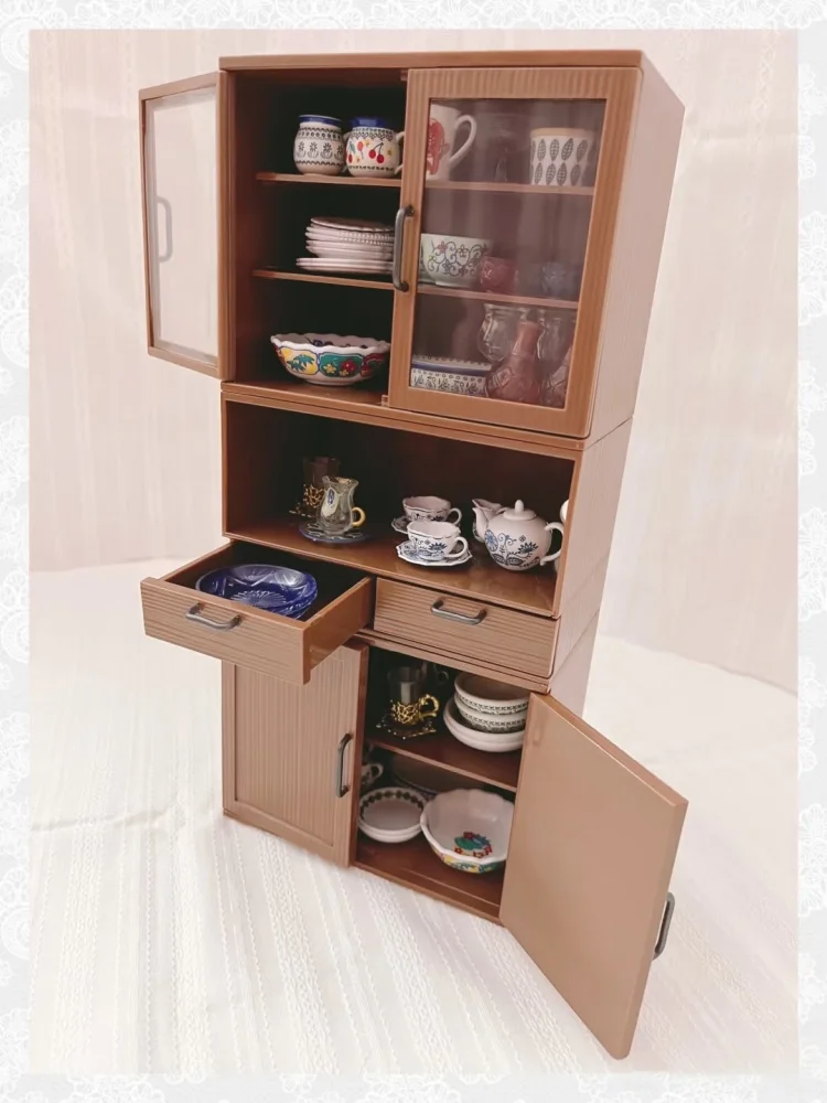 Ensemble de salle à manger de cuisine de rêve, scène Miniature, armoire de rangement combinée, jouet décoratif, boîte aveugle, article de collection, nouvelle collection