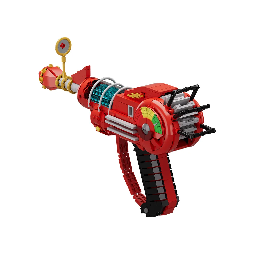 Gorbicks MOC Red Call of Duty Ray Gun Model Bricks DIY Game Building Blocks Kit Props Toys For Birthday Gifts