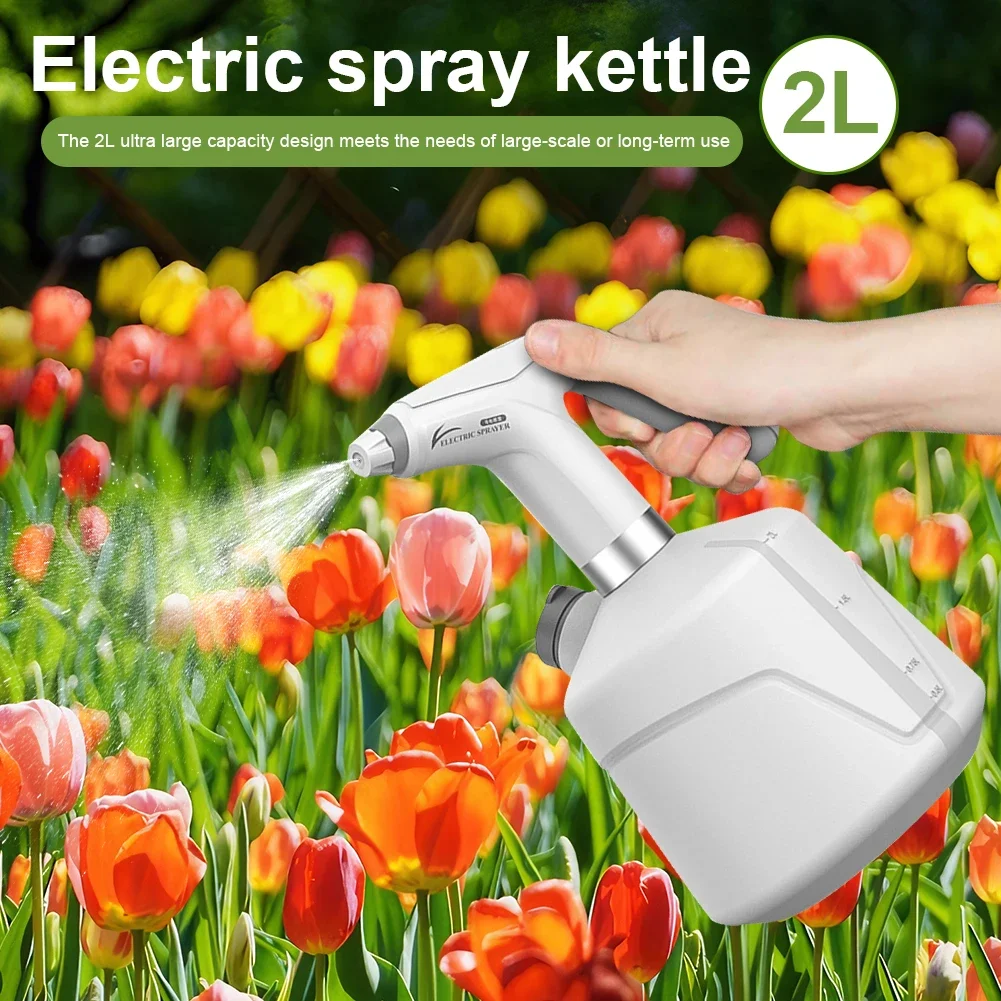2 L Agriculture Electric Sprayer Watering Spray USB Rechargeable Pesticide Garden Sprayer Lawn Electric Sprayer for Lawn Garden