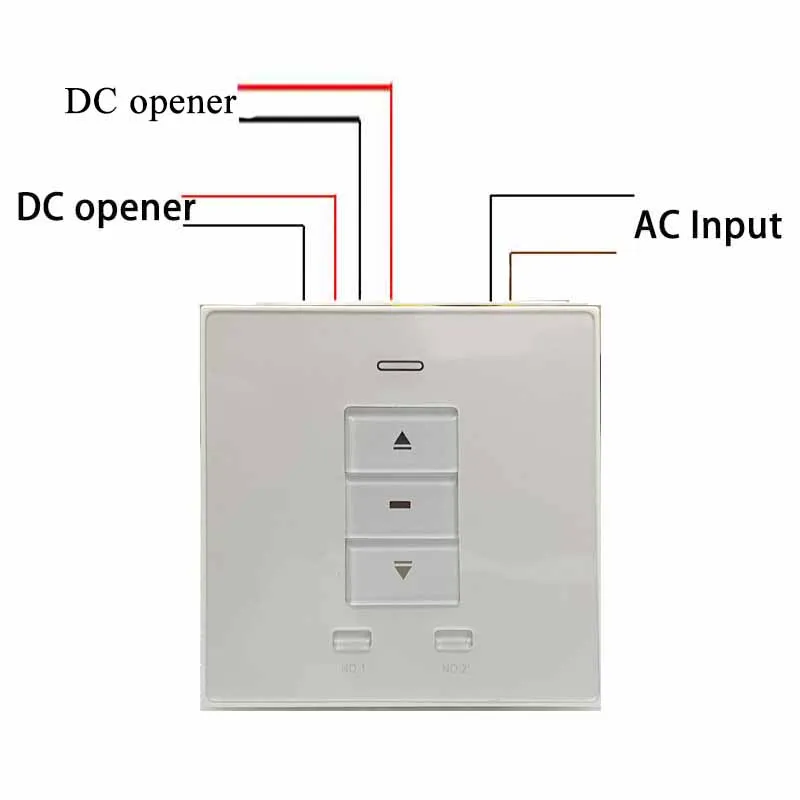 2 Gangs AC to DC24V Operator Controller Transformer Wall Mounted Touch Panel For Home Automation