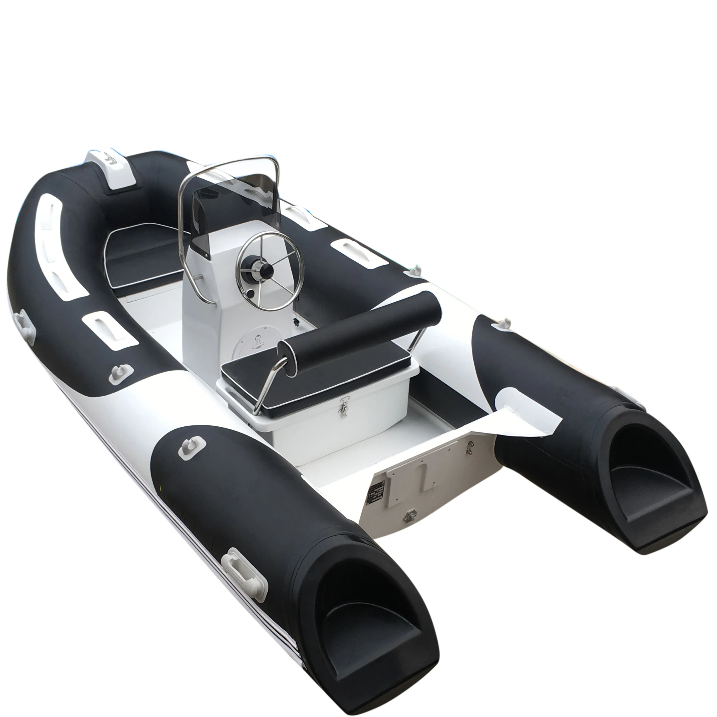 RIB360 5 People Rigid Fiberglass Inflatable Boat For Sale