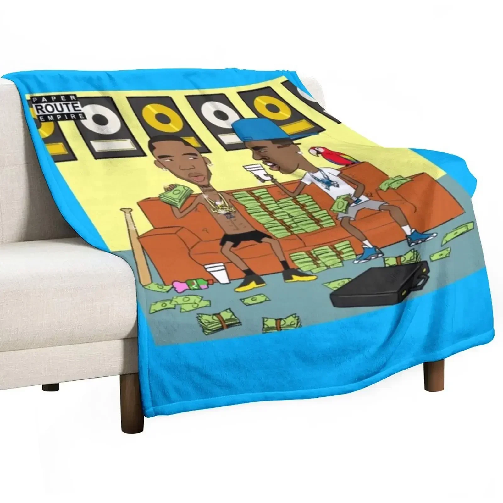 

Paper Route Empire Throw Blanket Moving warm for winter wednesday Blankets