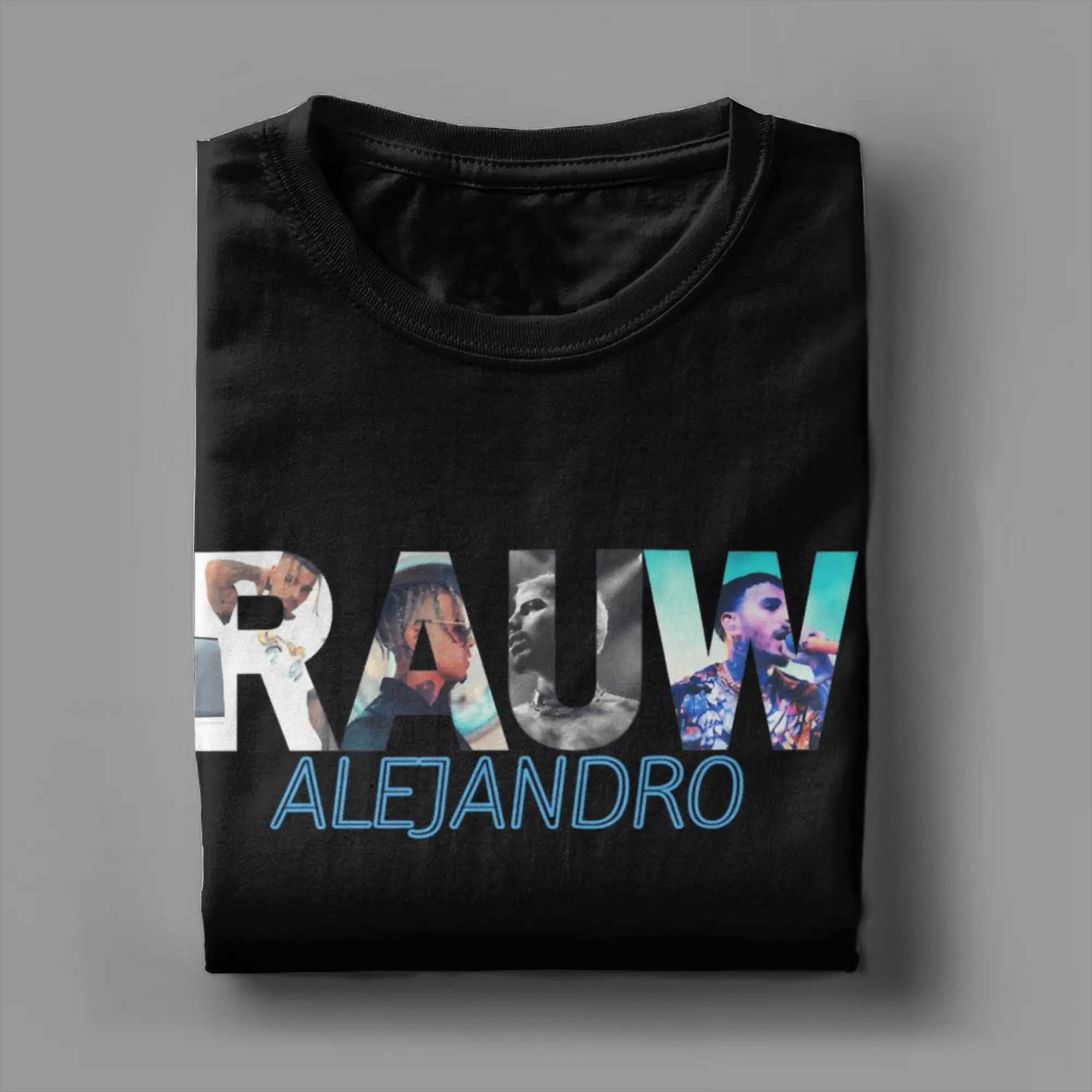 Camiseta de rapero Rauw Alejandro, camisetas de algodón de playa para hombre, camiseta con diseño de Hip Hop, ropa Vintage de manga corta