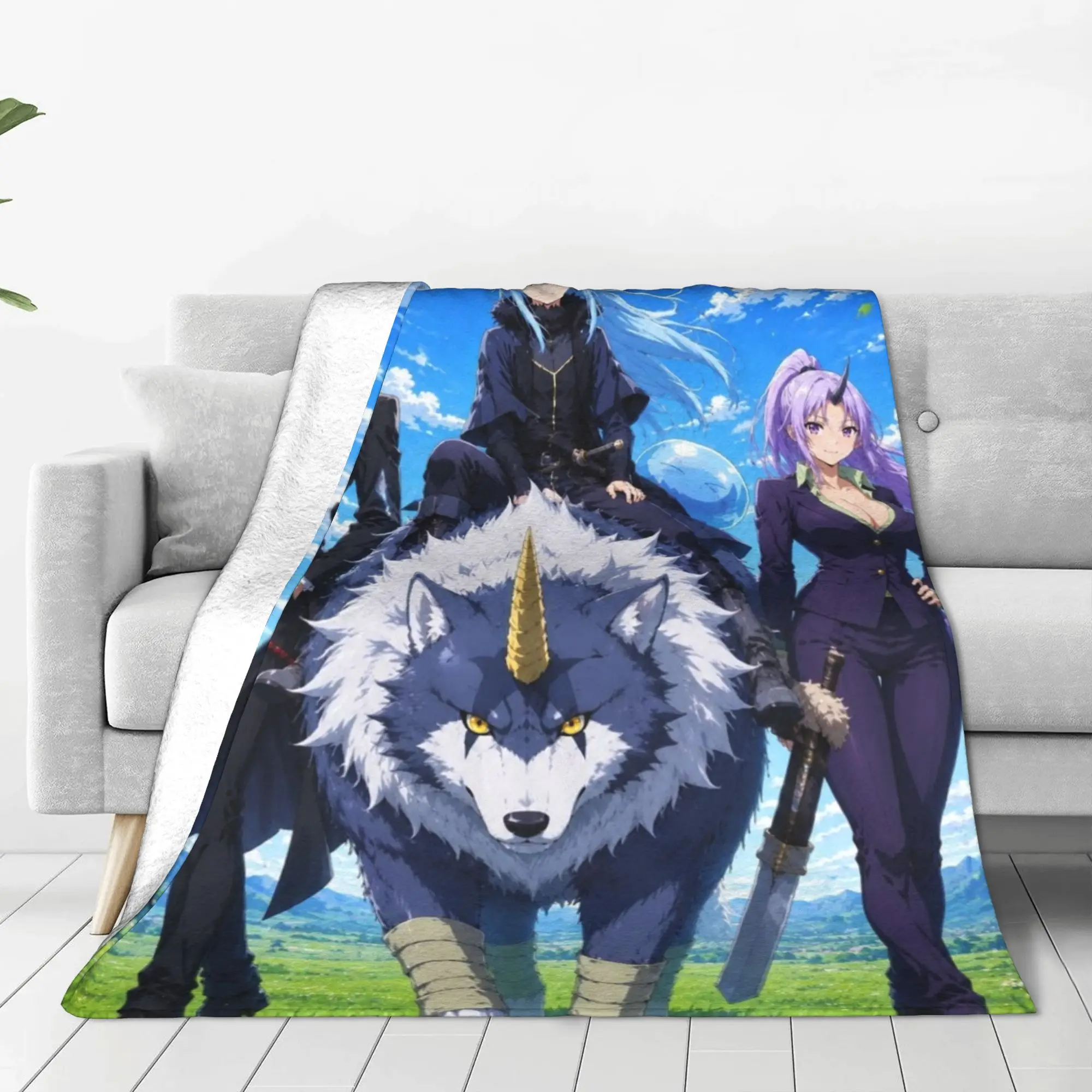 That Time I Got Reincarnated as a Slime Blanket All Season Breathable Lightweight Throw Blankets For bed  Plush Thin Quilt