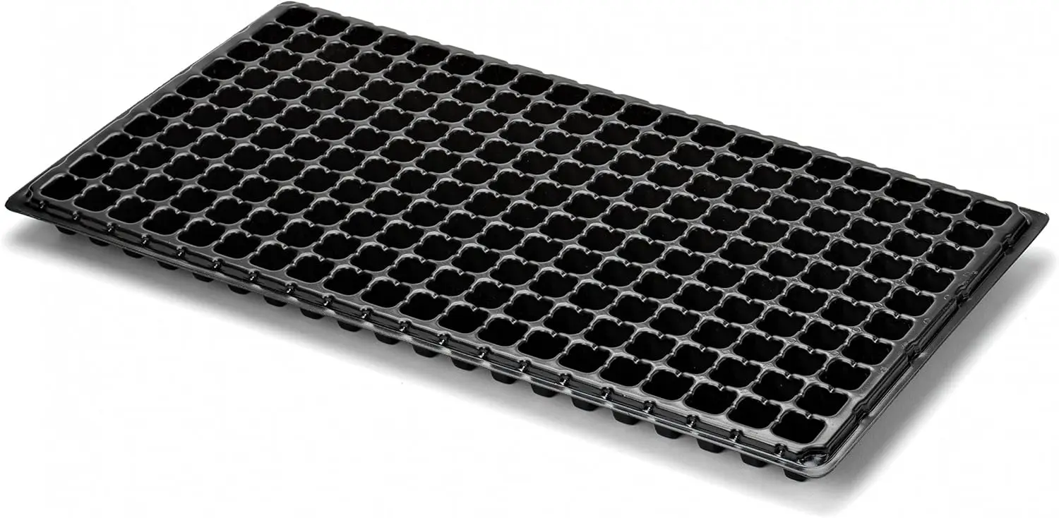 200 Cell Seedling Starter Trays Extra Strength 60 Pack - Seed Planting Insert Plug Tray, Soil & Hydroponics Plant Growing Plugs