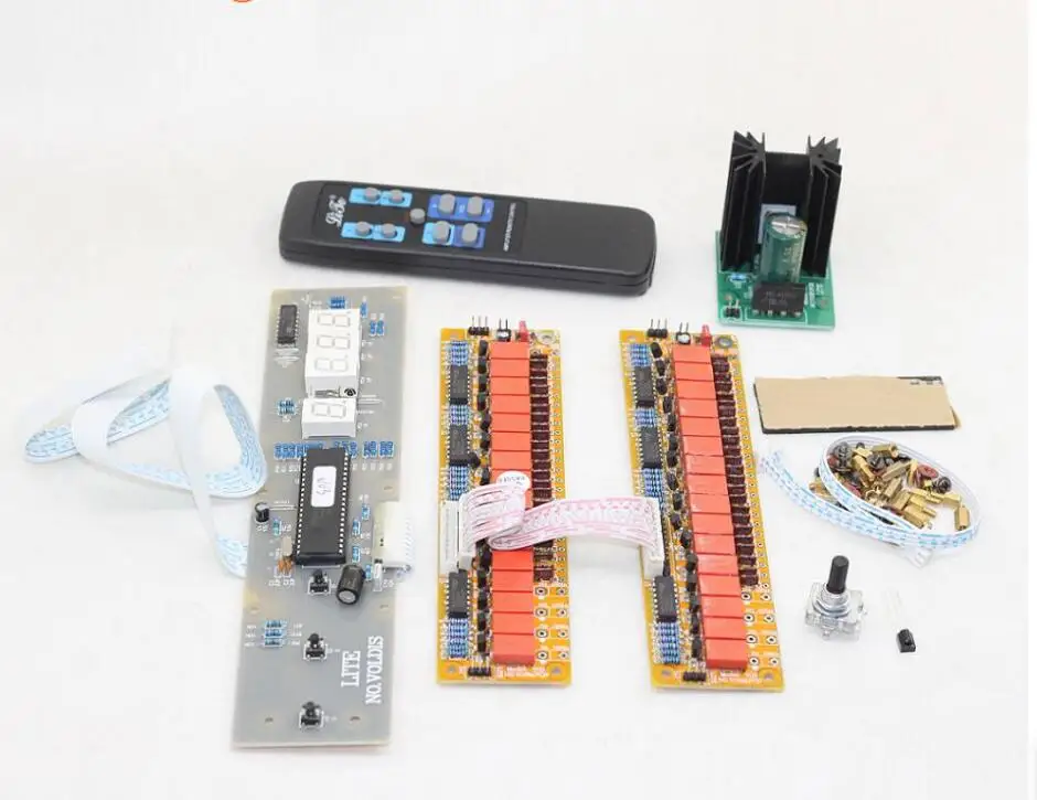 Dual Channel Amplifier Progressive Volume Remote Control board for amplifier DIY LITE V03 ( IRC Resistor Version)