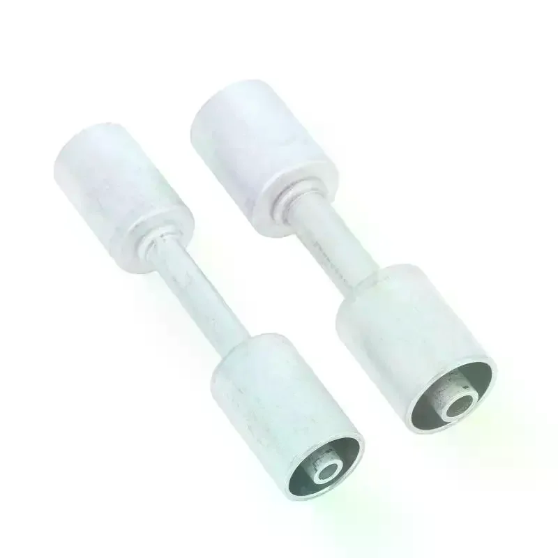 #6/#8/#10 Straight Aluminum Beadlock Splice Fitting - For A/C Reduced Barrier Hose (3/8