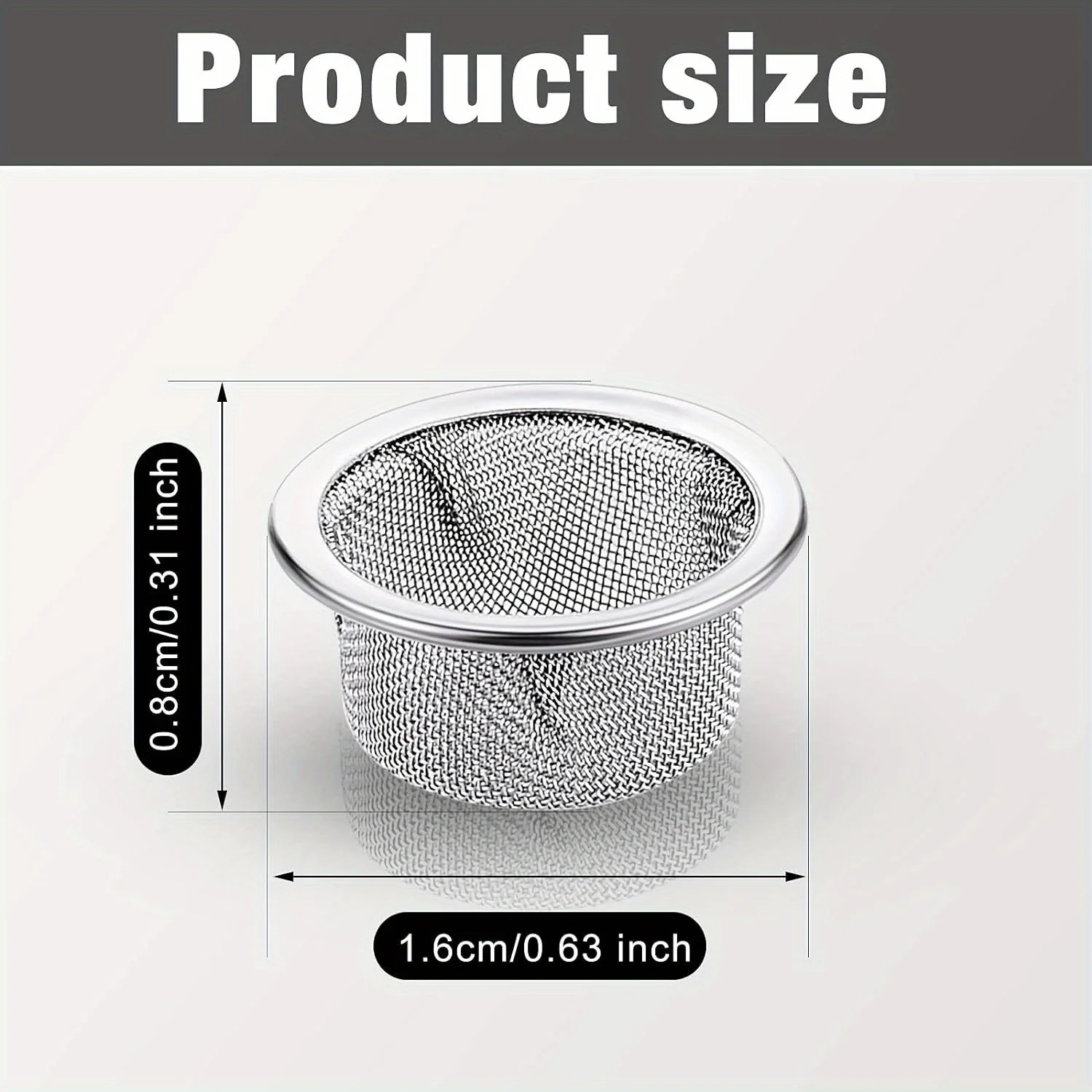 30 Stück Siebfilter, 1/2 Zoll Edelstahl Metall Siebfilter Mesh Siebfilter für Tabakpfeife – Detail 2