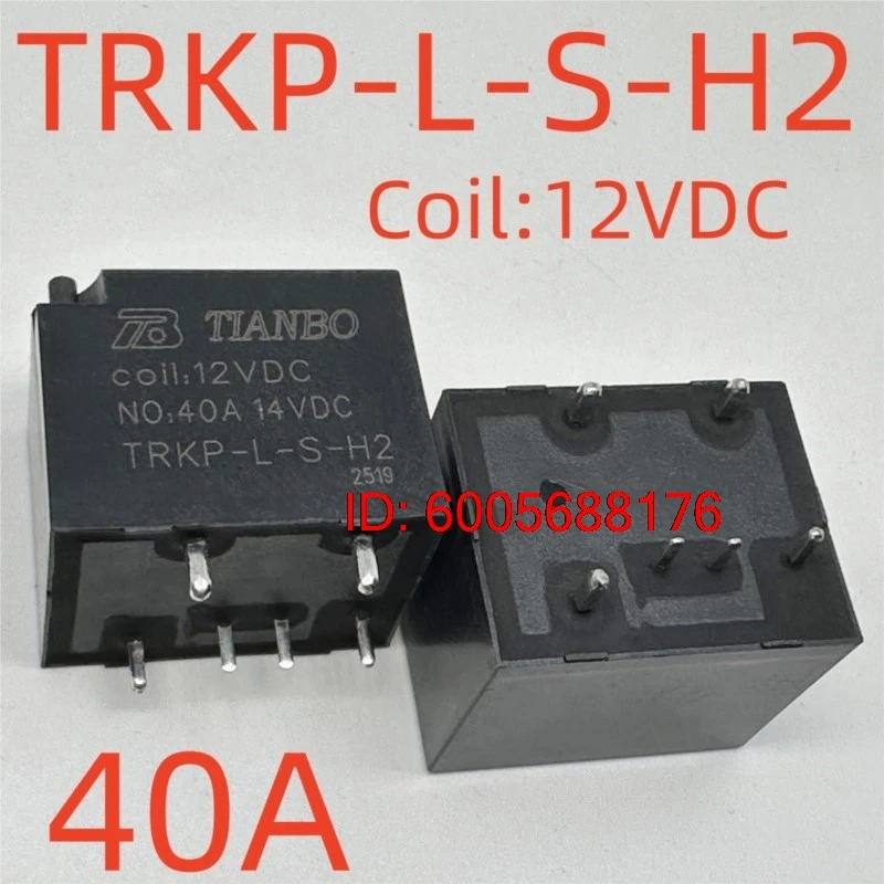 10PCS New TRKP-L-S-H2 12VDC (4119A6P11-40A) Relay 6pins