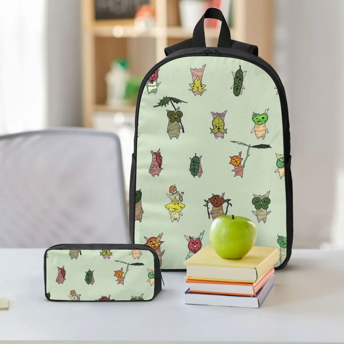 

Korok Backpack Student Boys Girls BookBag School Bag Computer Shoulder Bags 3ps Insulated Lunch Bag Pencil Case