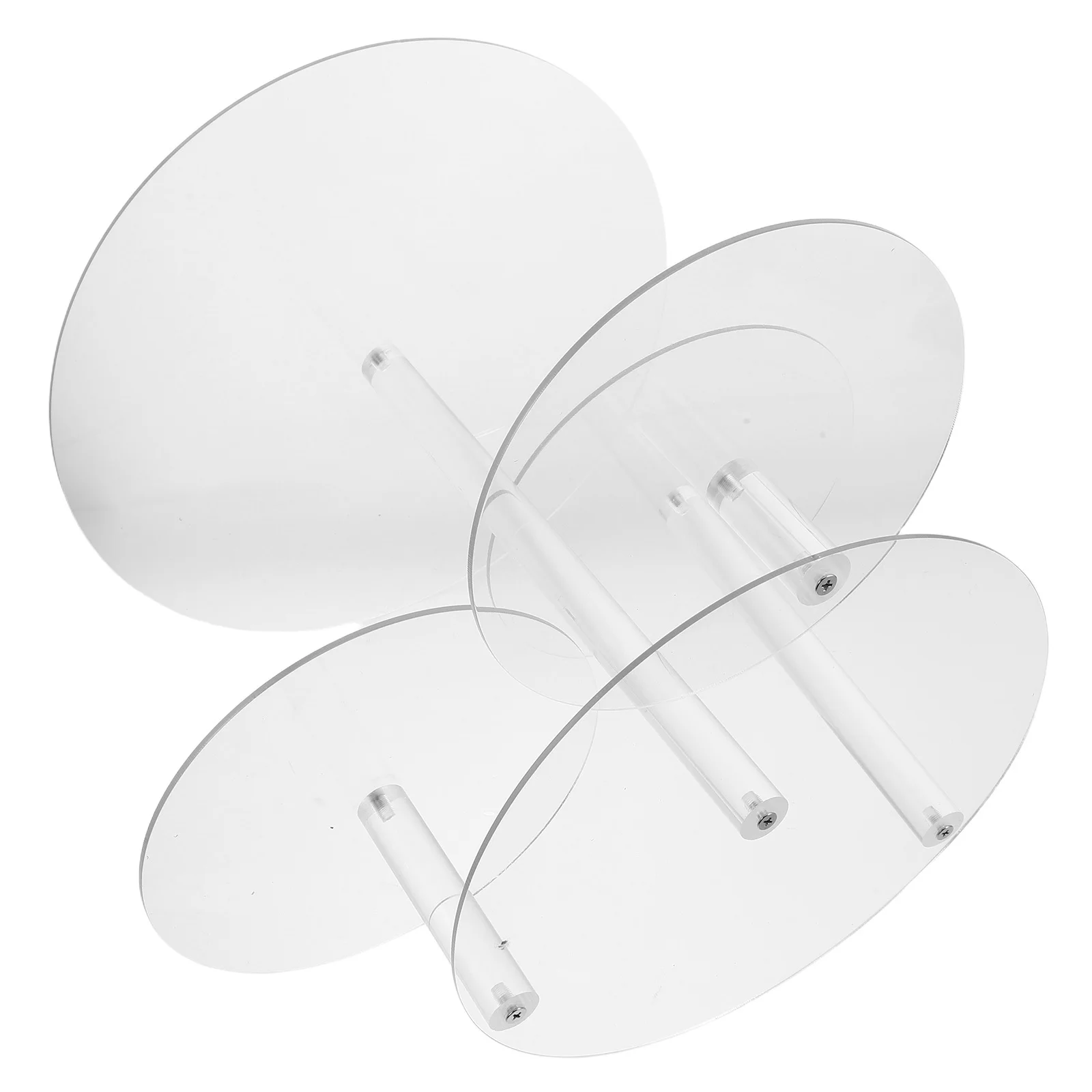 

Clear Acrylic 4 Tier Round Transparent Dessert Tower Cupcake Stand Party Wedding Cake Display Holder Decor Tier Cake Stand