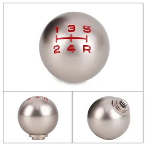 Aluminum Gear Shift Knob for Honda Civic, Matte Ball Shape, Shifter Knob, FD2, FN2, EP3, Type R, DC2, DC5, Fit City, M10 x 1.5, 5 Speed, 6 Speed, JDM 8 Main Sales Civic Exchange Handle - №3