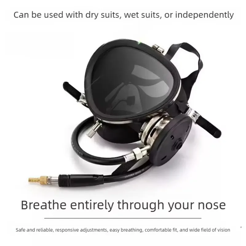 693 Diving Full Mask Underwater Respirator Dry Scuba Diving Equipment Full Set of Diving Goggles and Full Scopes