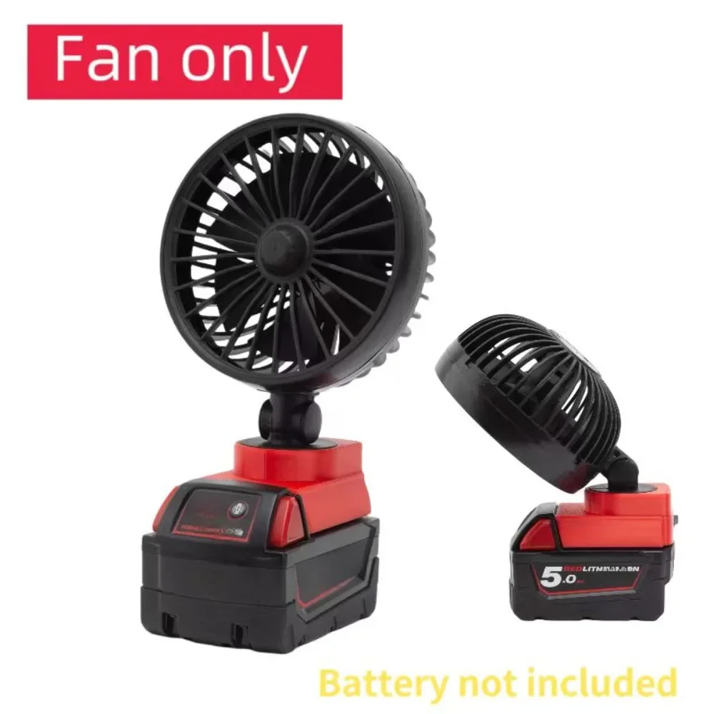 

1pcs Battery Holder Cordless Work Outdoor Indoor Work Fan Camping Tent Camping Supplies Fan For Milwaukee M18 (no Battery)