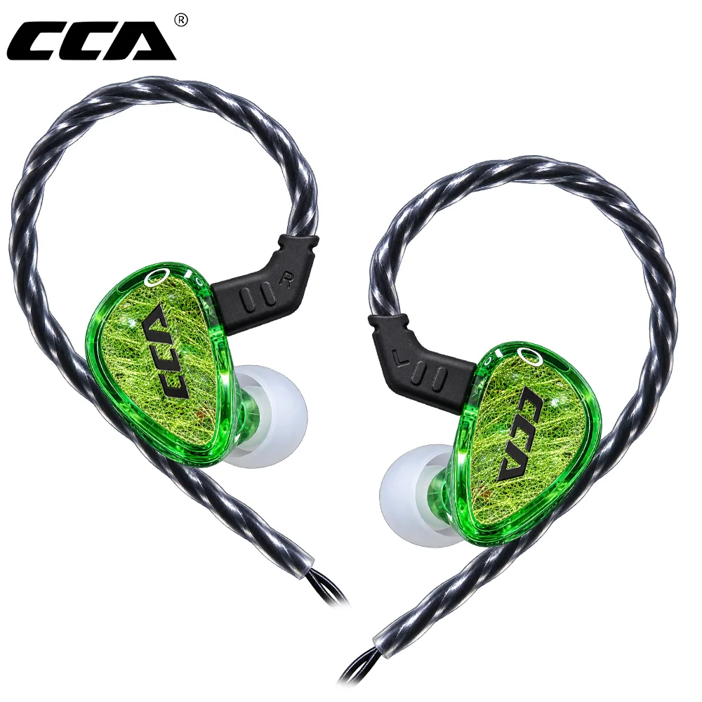 CCA CA3 IEMイヤホン ダイナミックドライバー 有線ステレオ バスサウンド スポーツヘッドセット 音楽 ゲーミング DJ ステージ インイヤーヘッドホン