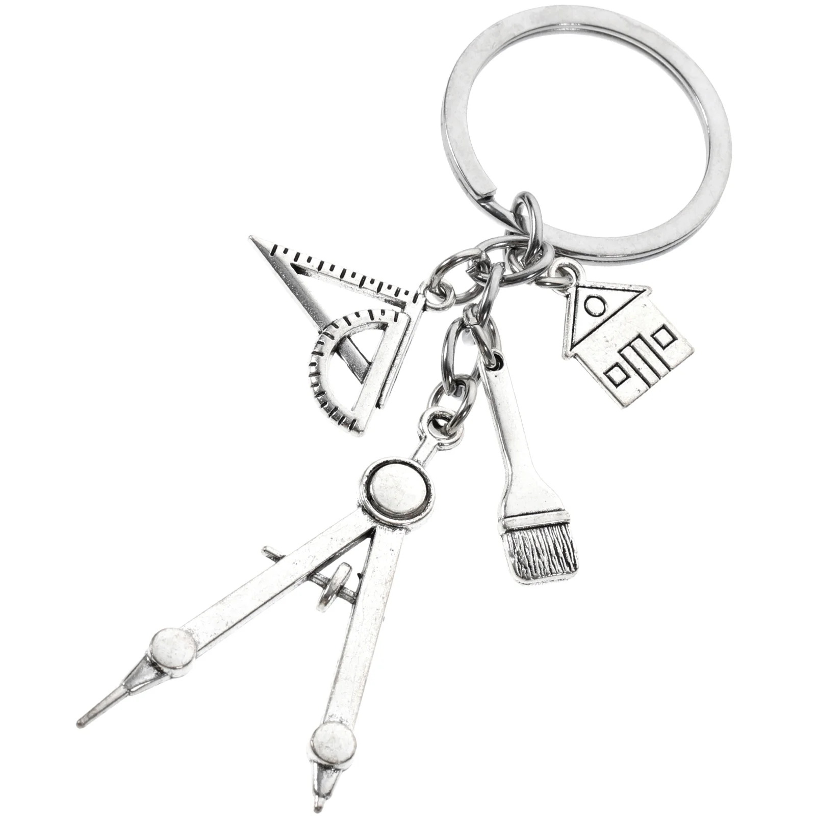 Architect Key Chain Keychains Accessories Photo Holder Fob Decorative Keyring Backpack Charm